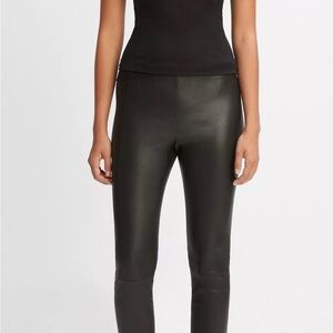 Vince Black Leather Leggings